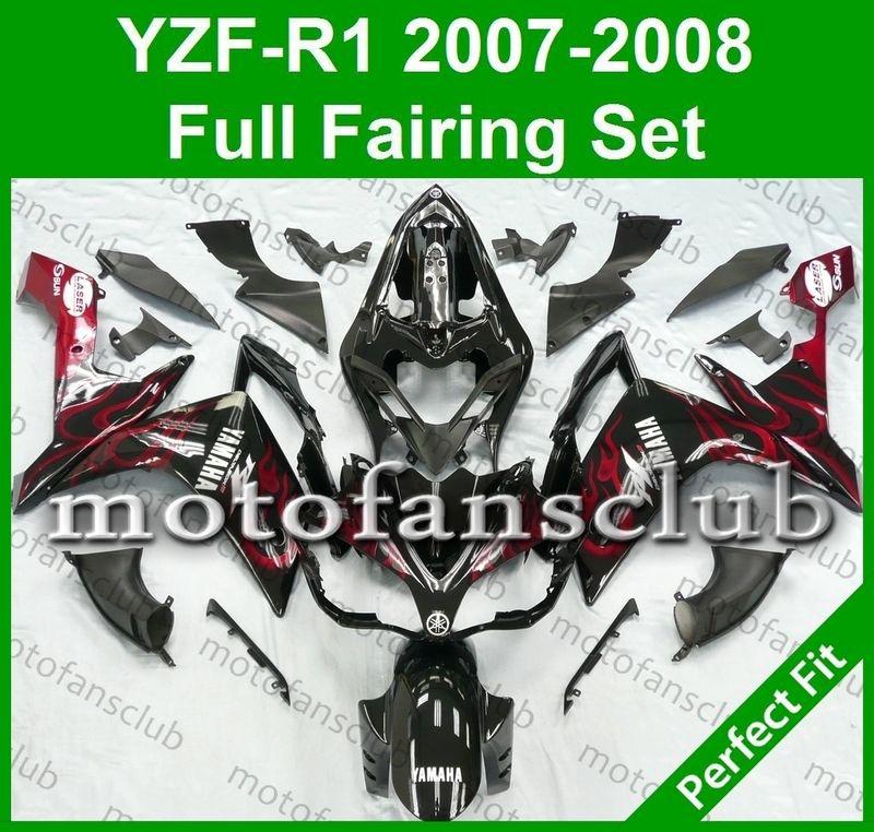 Fit yamaha yzf r1 07 08 yzfr1 2007 2008 1000 fairing bodywork plastics #07 c