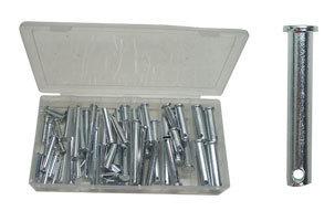 60 pcs clevis pin assortment - 1" to 2-3/4" length