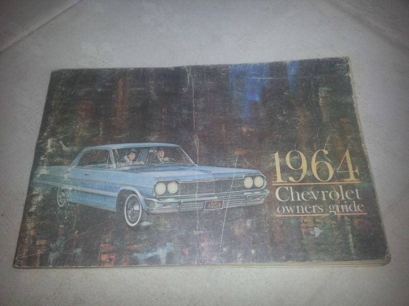 1964 chevrolet impala bel air factory original owners manual first edition 