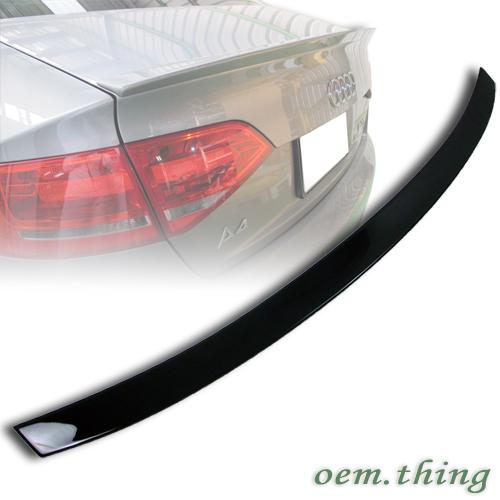 Painted audi a4 b8 rear boot trunk spoiler 12 saloon #lx7z ○