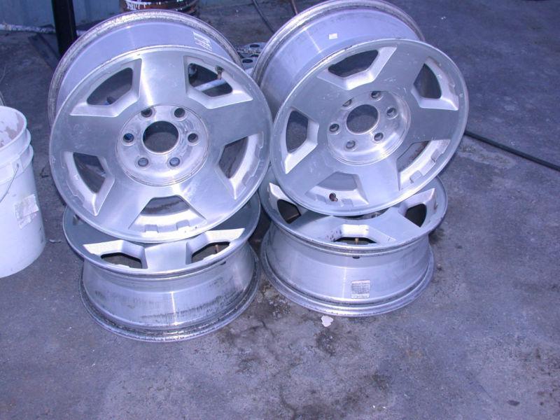 Set of 4 2005 chevy silverado 17" wheel rims chevrolet