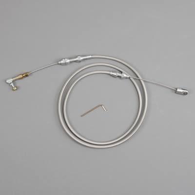 Lokar throttle cable hi-tech braided stainless steel 48" long universal each