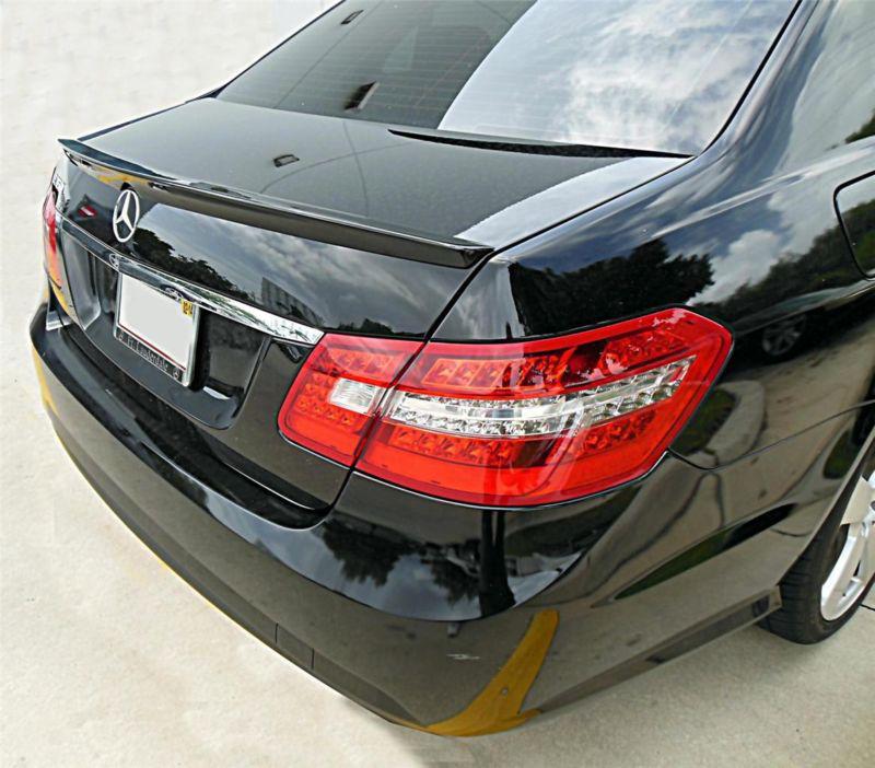 2010+ mercedes e-class sedan w212 euro l style rear lip spoiler (painted) "new"