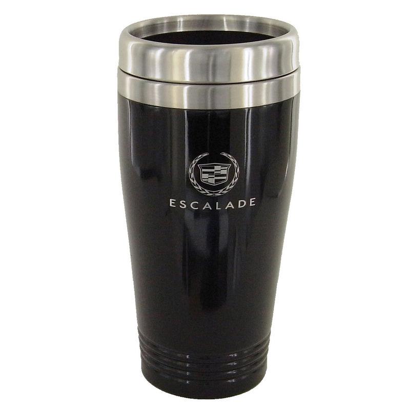 Cadillac escalade black stainless steel coffee tumbler mug