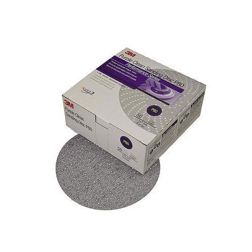 3m 6" 500 grit purple clean hookit sanding sandpaper disc 50 in a box 1810