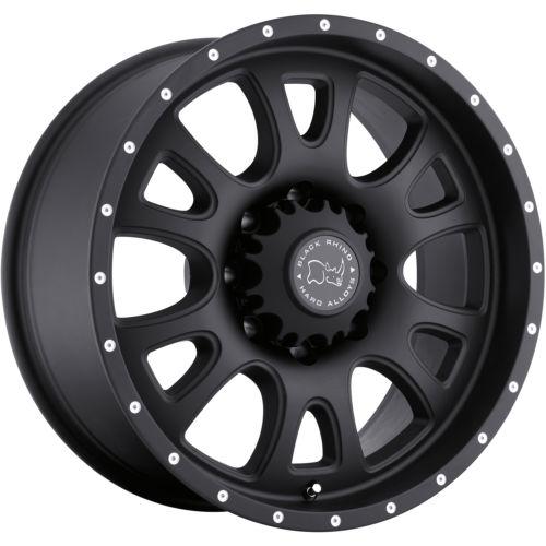 20x9 black black rhino lucerne wheels 6x135 +12 lifted lincoln mark lt