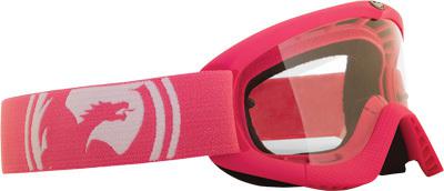 Dragon mx youth goggle pink/black w/clear lens 722-1503