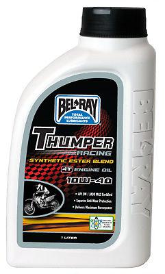 Bel-ray thumper synthetic ester blend 4t engine oil 10w-40 liter 99520-b1lw