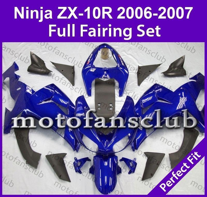 Fit kawasaki 06 07 zx 10r zx10r ninja 2006 2007 fairing bodywork plastics #05 c