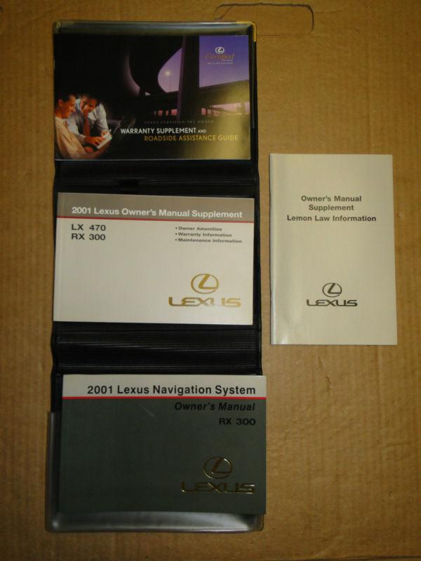 2001 lexus rx300 navigation system owners manual 