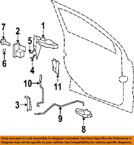 Dodge oem xu55cdmag outside door handle-handle, outside