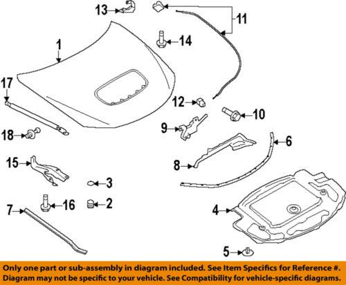 Subaru oem 57310fg011 hood-lock assembly