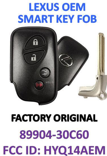 Lexus oem keyless entry remote key fob clicker wireless fcc id: hyq14aem