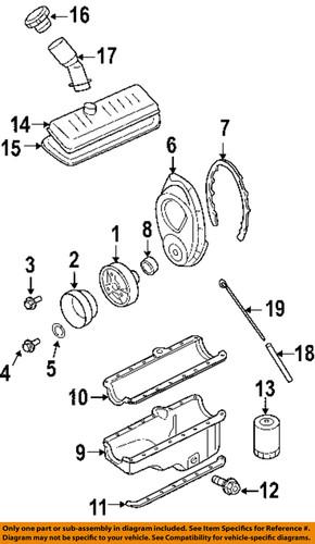 Gm oem 9440024 engine-pulley bolt