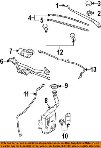 Gm oem 15243233 wiper & washer-windshield-wiper blade