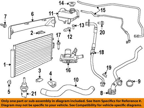 Fiat oem 4892642ab radiator-thermostat housing