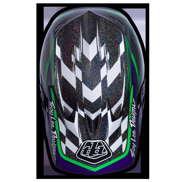 2013 troy lee designs d3 team black green xxl tld mtb helmet free worldwide s&h
