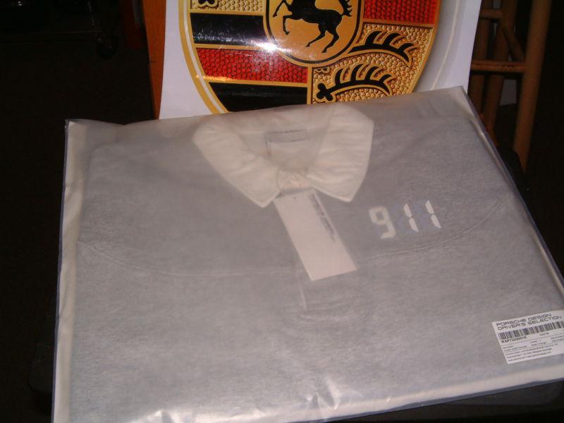 Porsche design driver's selection nos 911 rugby shirt usa size m: euro l, nibwt