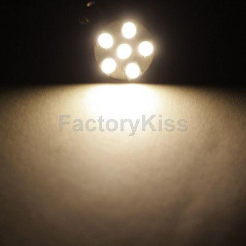 Gau 12v 5050-chip g4 6 smd led landscaping spot light bulb lamp warm white #042