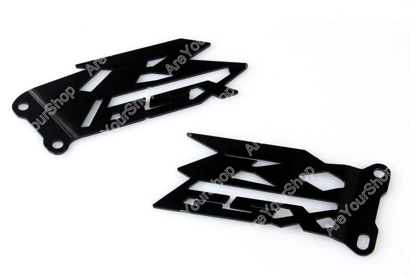 Foot peg heel plates guard suzuki gsxr600/750 2006-2012 gsxr1000 2005-2012 black