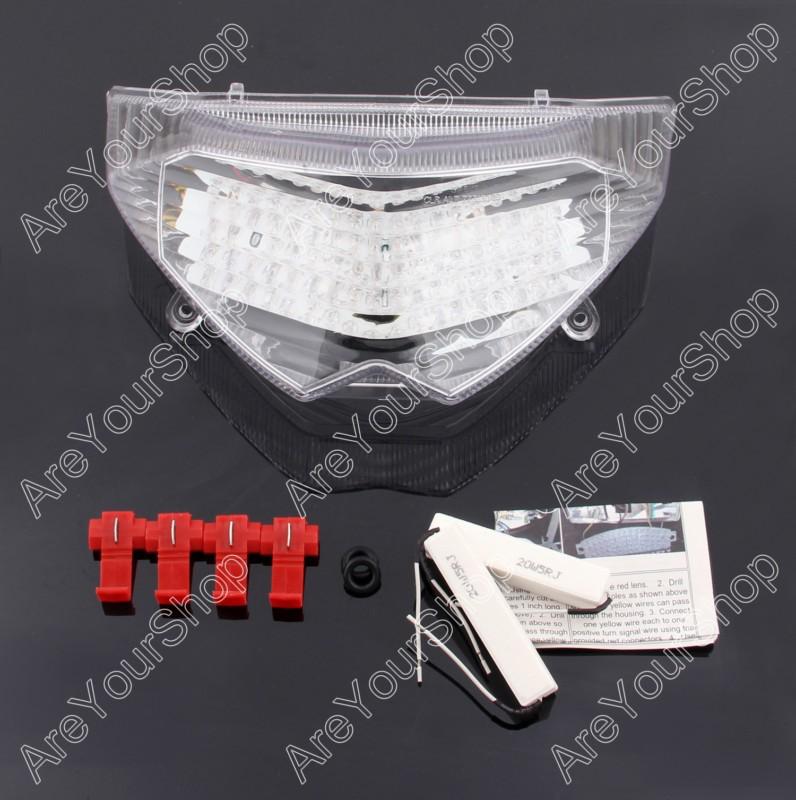 Clear led taillight integrated turn signals suzuki bandit 650 1250 2009-2010