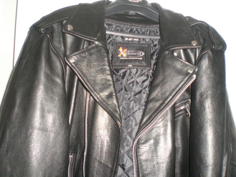 Xelement leather motorcycle jacket size 3xl 4xl