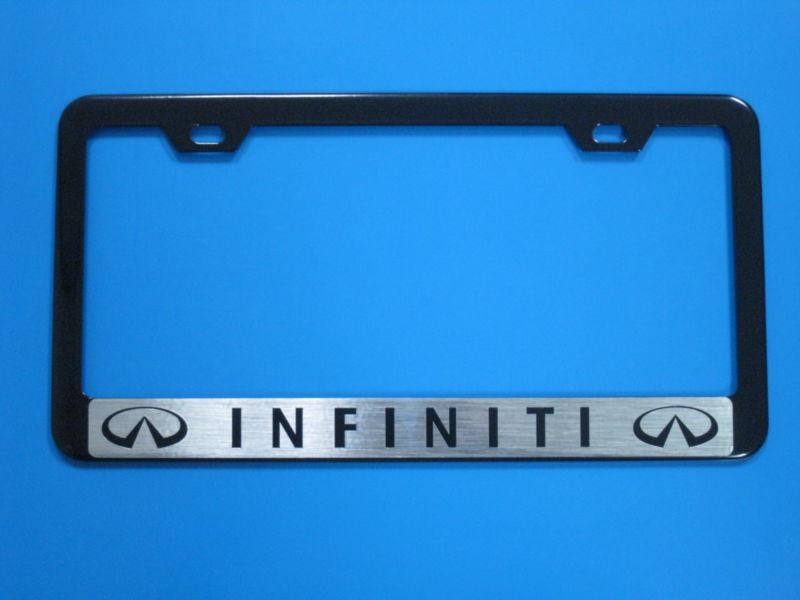 Infiniti "halo" m35 m45 fx45 qx56 black license frame