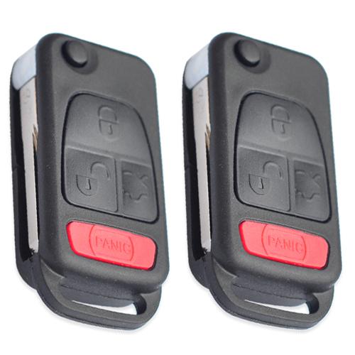 2pcs 4buttons new remote key case fit for 1993-2003 mercedes-benz ml55 amg