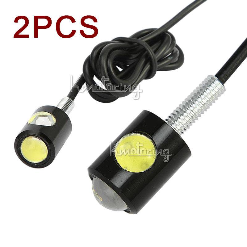 2x wow car truck motorcycle 3w 100lm led cob license plate bolt light bulb lamp