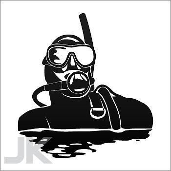 Decal stickers dive diving scuba apnea spearfishing 0502 aga3x