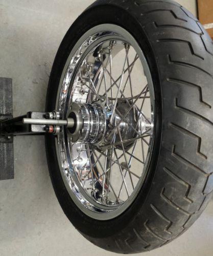 Chrome spoked rear wheel 18" for victory vegas w/dunlop tire