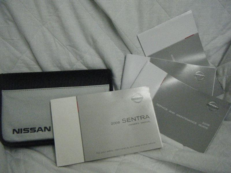 2008 nissan sentra owners manual and case