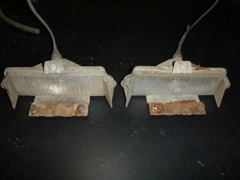 1968 buick wildcat lesabre electra front bumper turn signals l/r clear