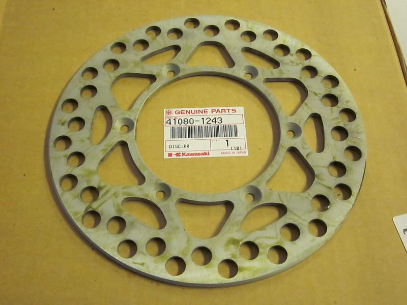 Kawasaki kdx200 kdx 200 h1 h2 h3 89-91 rear brake disc 41080-1243 nos