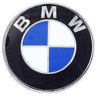 Blue front hood chrome badge emblem from 2006 bmwusa series race winning car!!