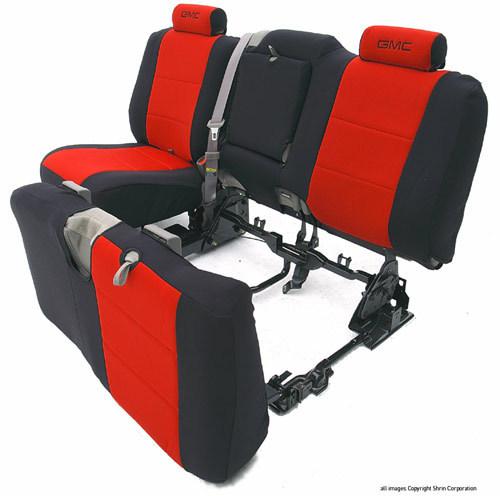 Wet okole seat cover rear new red/black 2012 dodge challenger