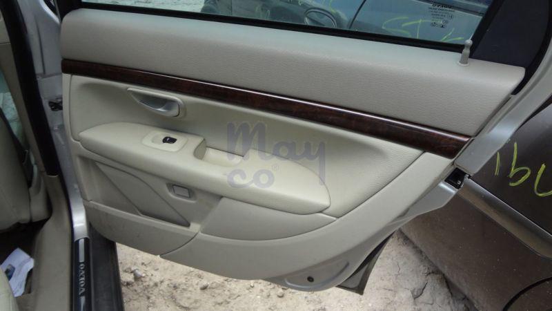 04 05 06 volvo s80 rear right passenger side door trim pane cream/gray wood