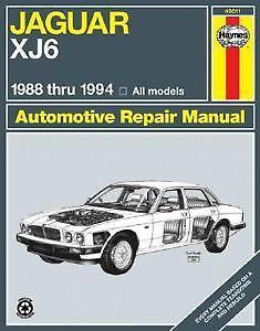 Jaguar haynes repair manual for xj6 1988 - 1994 all models