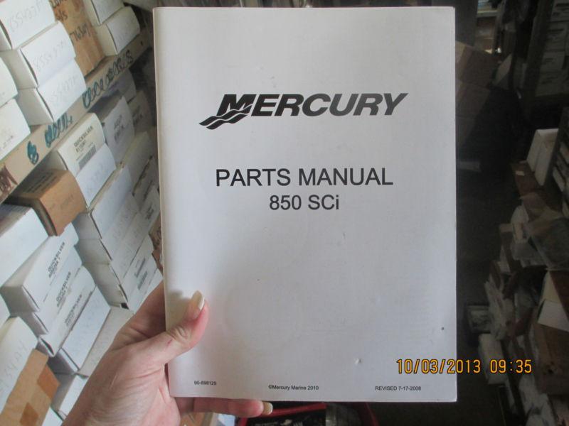 Mercruiser 850 sci parts manual dated 7-2008