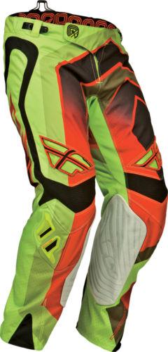 Fly racing evolution vertigo pants green/red/black 30 367-23530