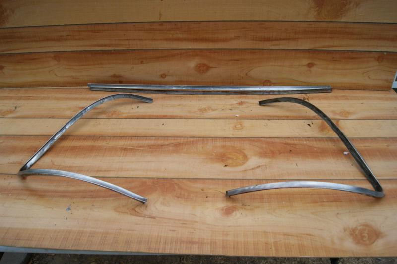 1955-1959 chevy & gmc pickup original chrome windshield stainless trim