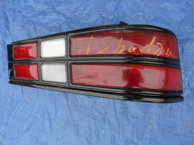 1987-94 plymouth, dodge, shadow, sundance, csx, taillight.