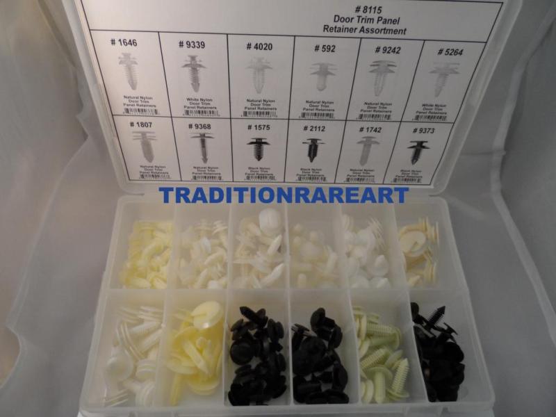 120-pc door trim panel retainer assortment kit  # 8115