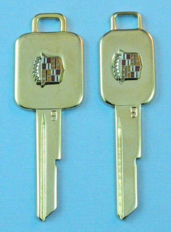 Cadillac 2 gold crest 1967 1971 1975 1979 1983 1984 1985 1986 a & b blank keys