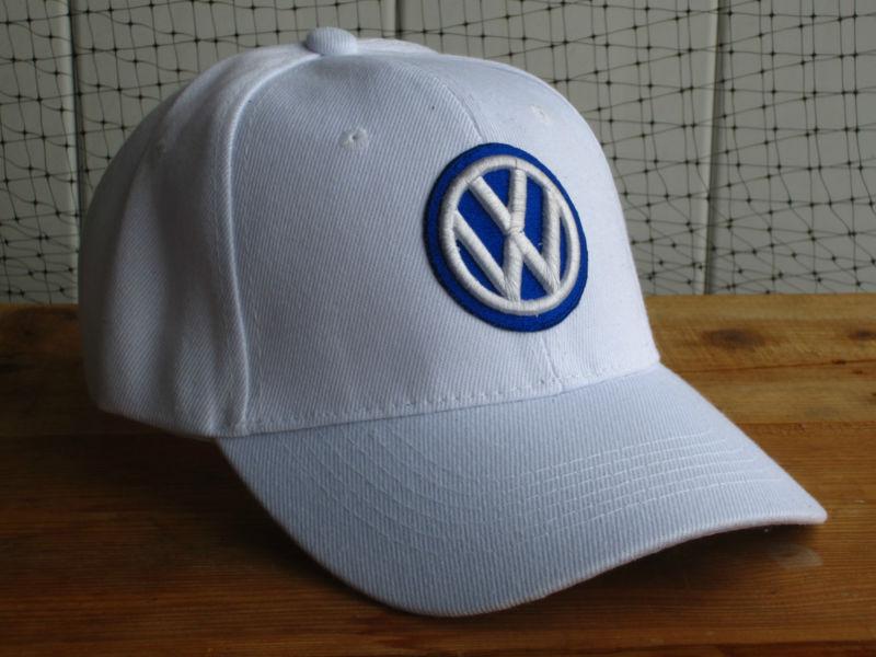 New nwt volkswagen logo white baseball golf fishing hat cap automobile car truck