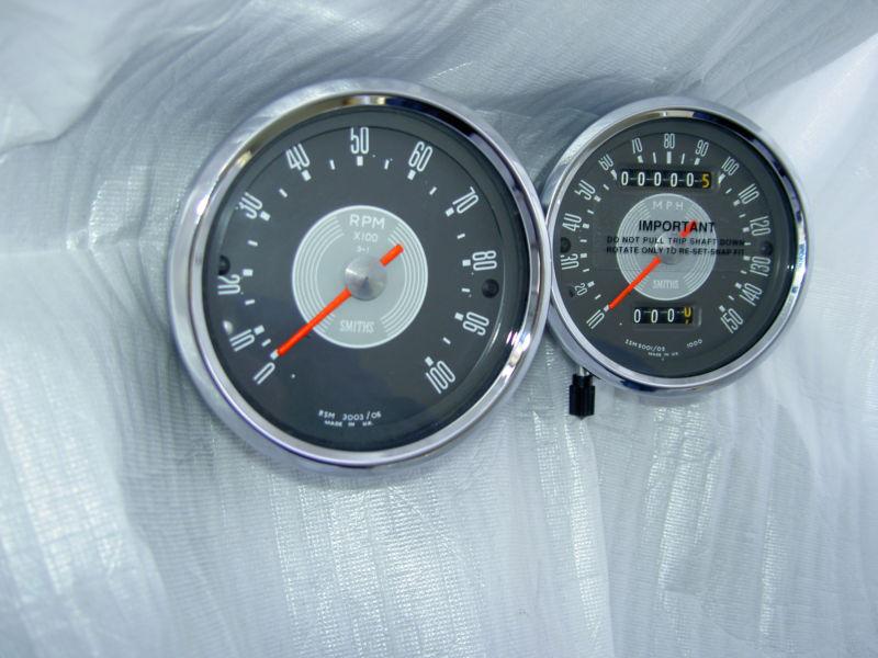 1968 1969 bsa smiths 150mph speedometer & 10,000 rpm tachometer a65 & a50 & b44