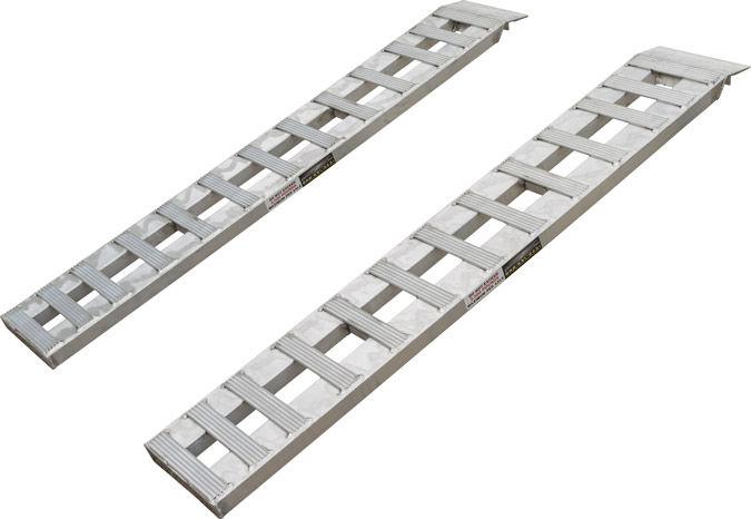 Heavy duty aluminum car-auto trailer ramps-hook & plate (02-12-072-046-s)