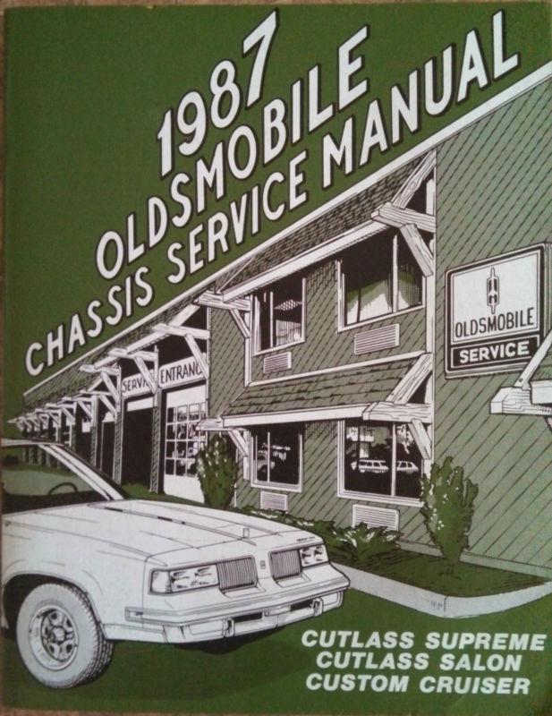 1987 oldsmobile chassis service manual & section 8 supplement for all carlines