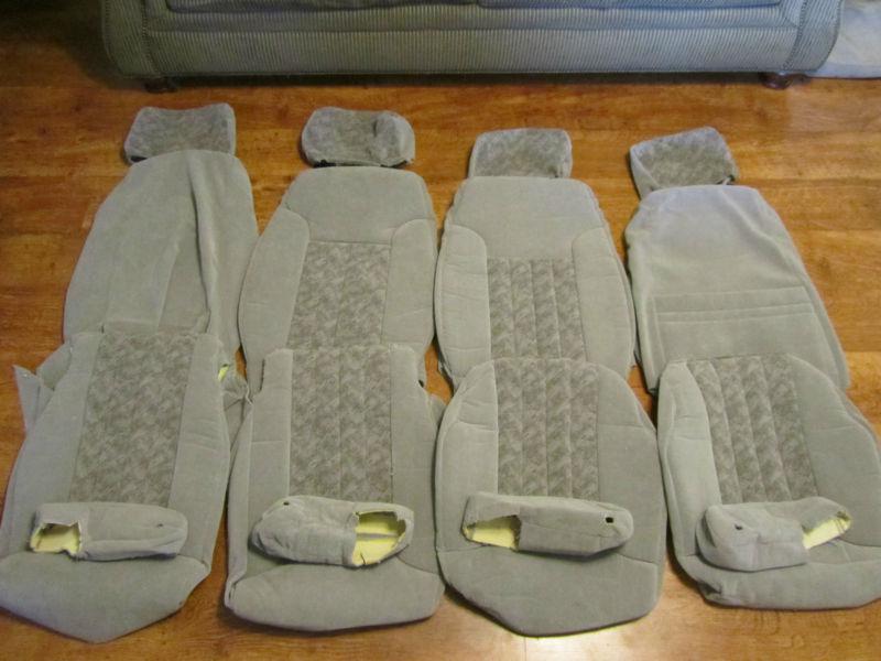 Hummer h1  seat covers   gray cloth  complete set of 4  take offs