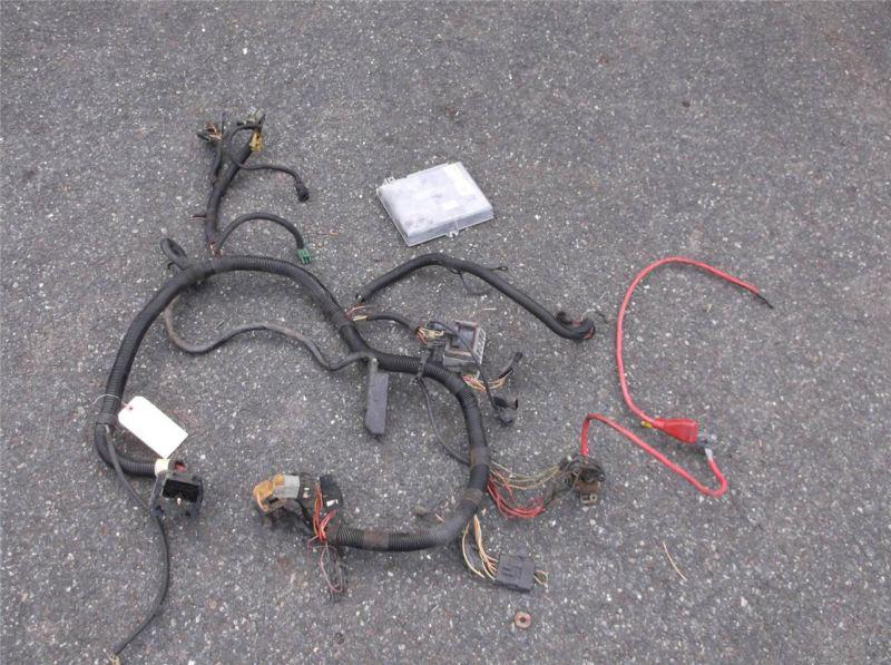 Jeep yj wrangler 2.5 4 cyl engine under hood wiring harness wire  ecm 87-91